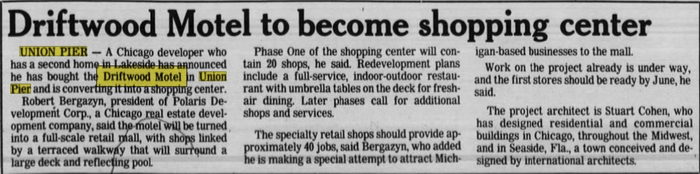 Driftwood Motel - 1988 Redevelopment (newer photo)